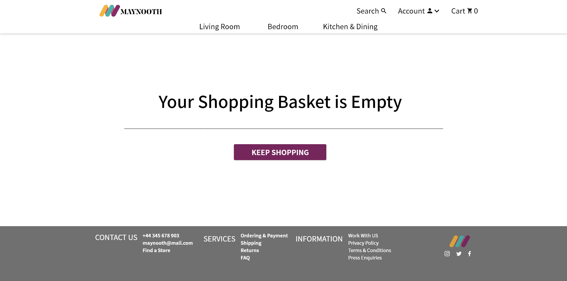 Shopping Cart Empty